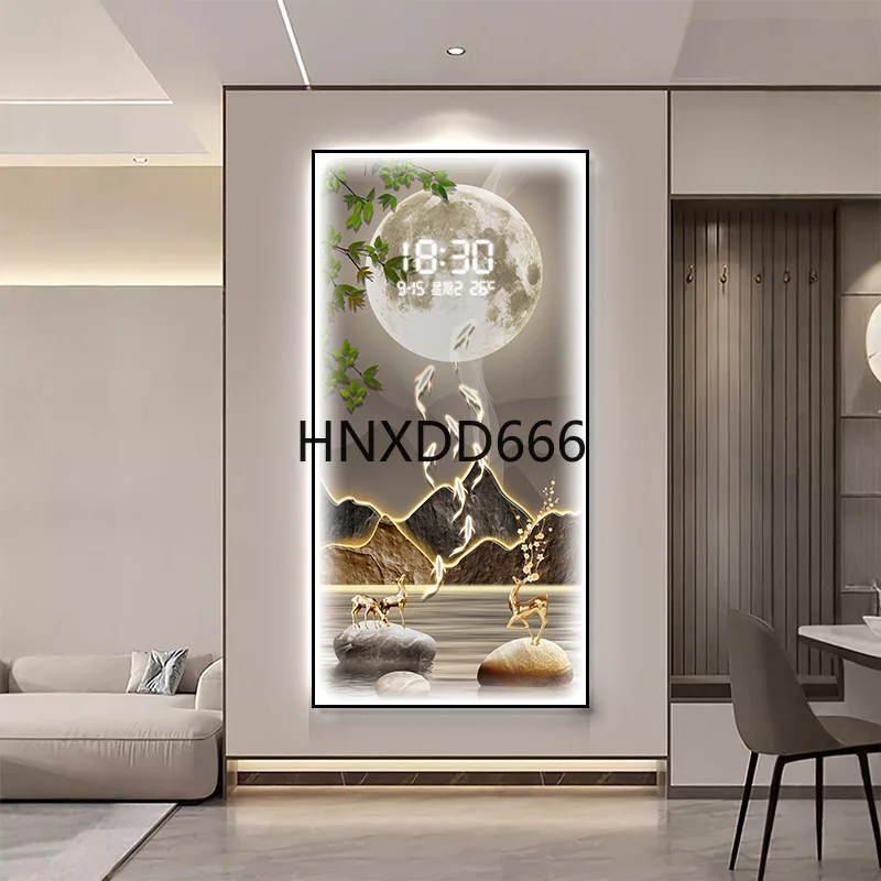 Interior Design Luxury Living Room - Relógio de parede de luxo com