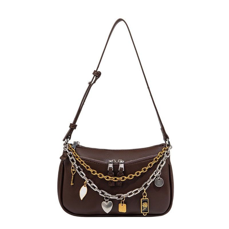 Interior Design Vintage Style - Bolsa Transversal de Couro Feminina Estilo