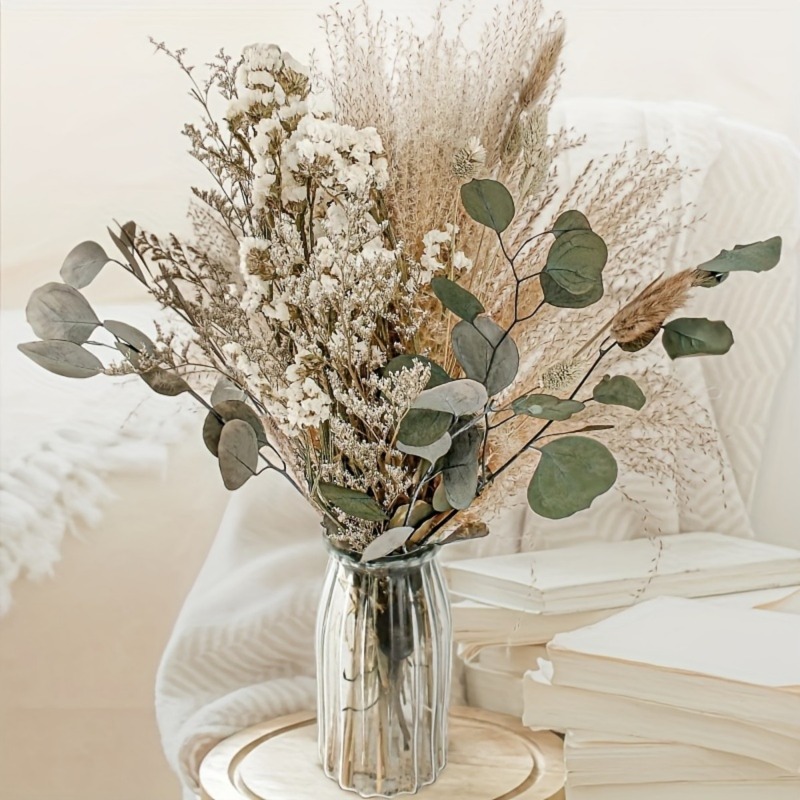 Dried Pampas Bundle - 45 Peças de Flores Secas Mistas