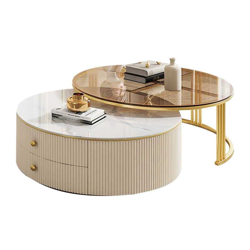 Interior Design Luxury Living Room - Conjunto de Mesa de Café Moderna