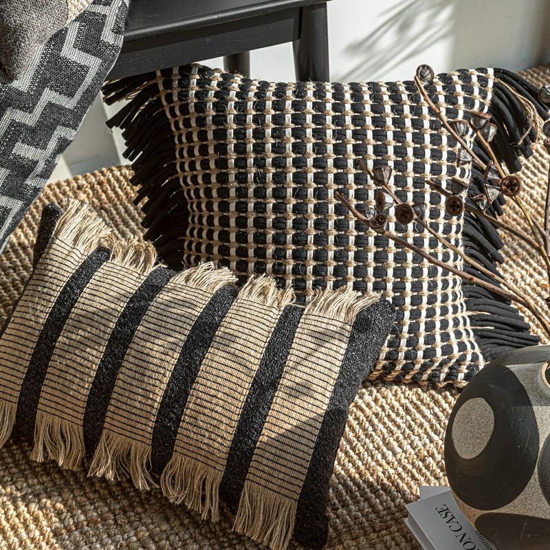 Capa de Almofada Premium Gross - Textured Throw Natural avaliação e preço