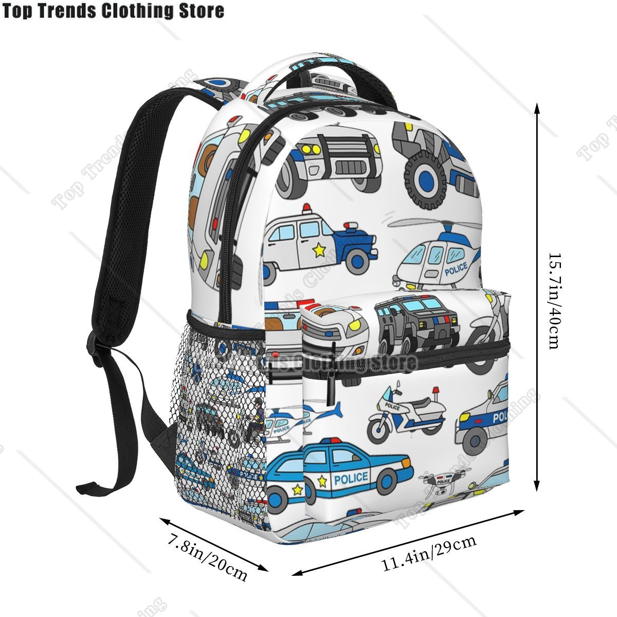 Carro de polícia design mochil - Interior Design Course avaliação e preço