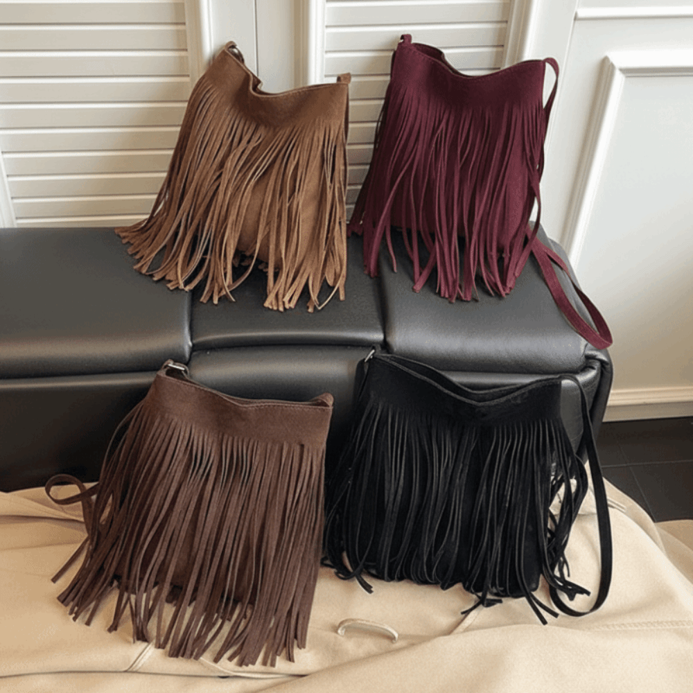 Bolsa Retro com Franjas Estilo - Interior Design Vintage Style avaliação e preço