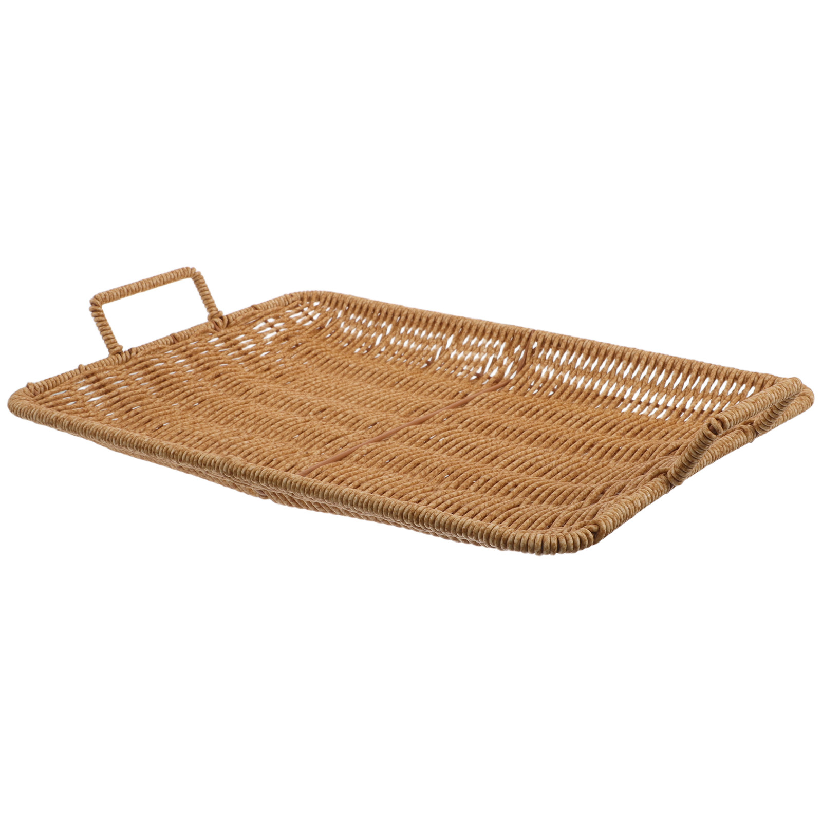 Cesta Retangular Pequena de Pl - Rattan Tray Handle avaliação e preço
