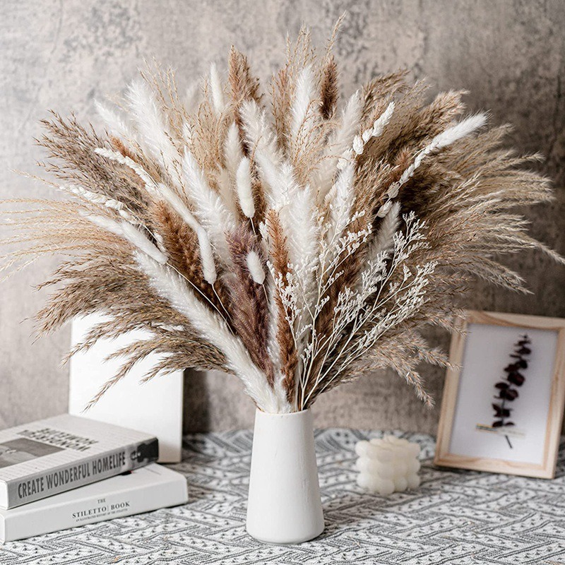 50-105 peças de Arranjo Floral - Dried Pampas Bundle avaliação e preço