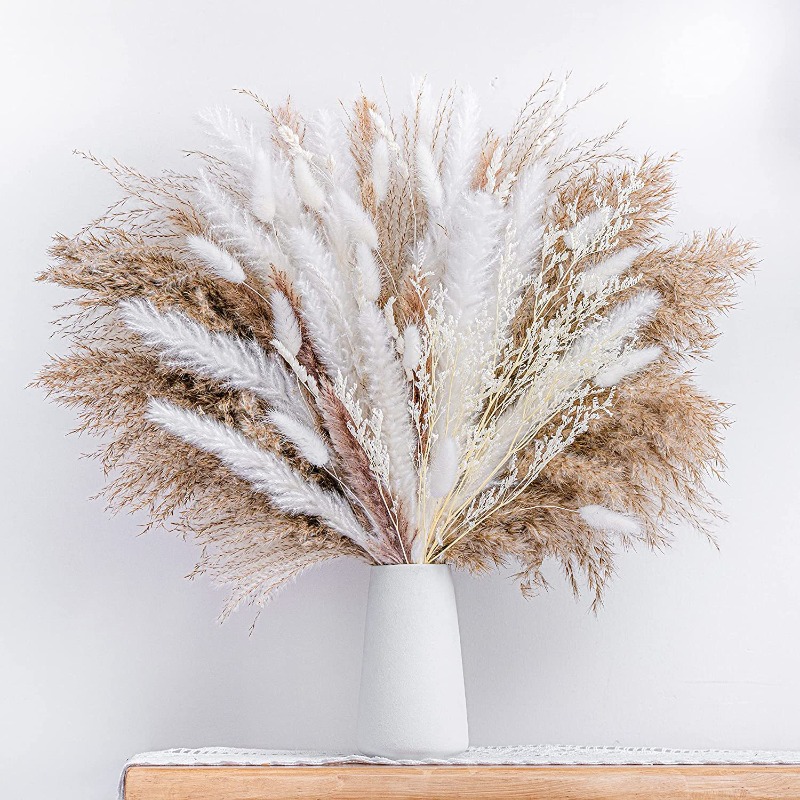 50-105 peças de Arranjo Floral - Dried Pampas Bundle avaliação e preço