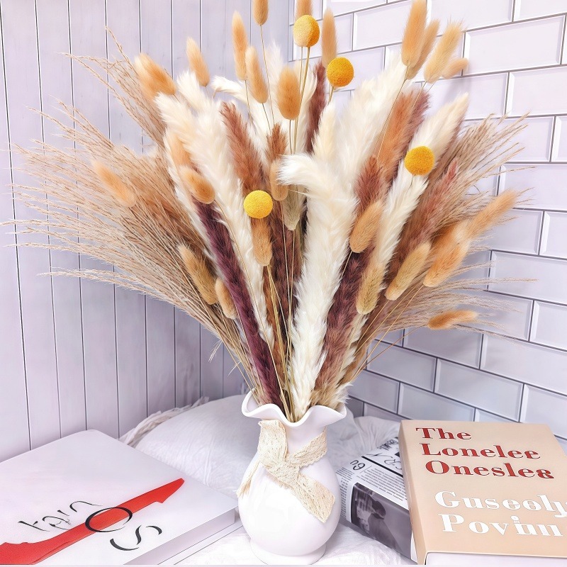 50-105 peças de Arranjo Floral - Dried Pampas Bundle avaliação e preço
