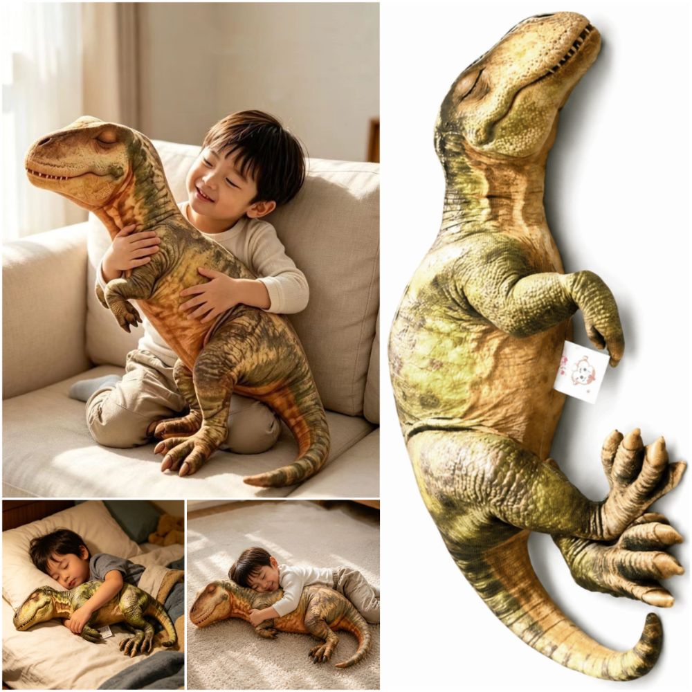 Almofada de Dinossauro em Desi - Textured Throw Natural avaliação e preço