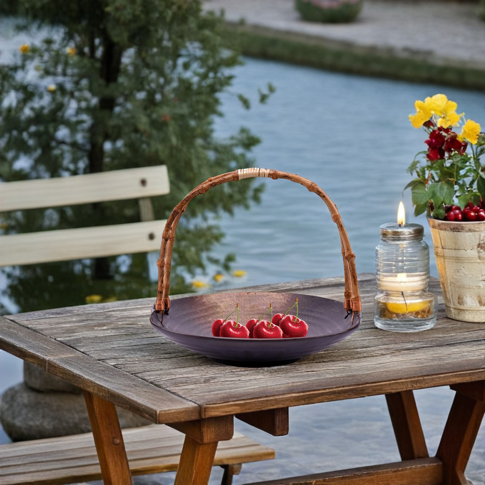 Alça de Vime de Bambu para Ban - Rattan Tray Handle avaliação e preço